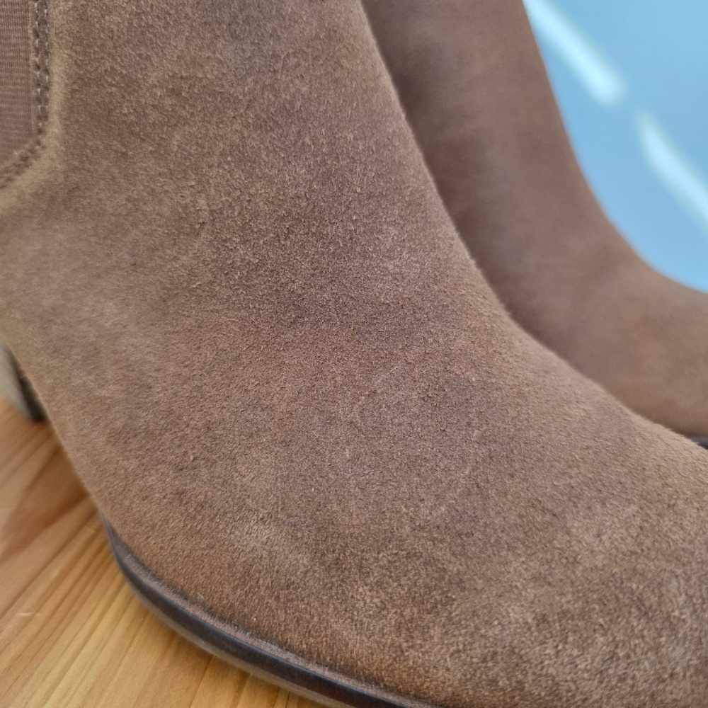 Lucky Brand Suede Ankle Booties - Size 8 M, 38 - Picture 4 of 13